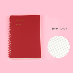 Cuaderno de bobina A5, Color Morandi, Retro, sencillo, para estudiantes, pequeño cuaderno Horizontal, cuaderno de página interior con rejilla - Product Image 6