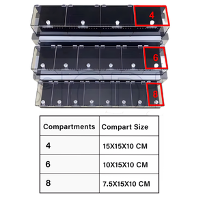 Superior thông gió Pet lồng trường hợp có thể tháo rời Thiết kế di động Ba cấp hiển thị rõ ràng cho bò sát bao vây in sang trọng - Product Image 3