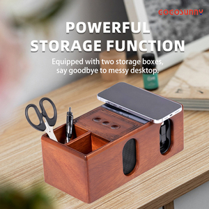 ลำโพงชุดของขวัญที่ชาร์จอุปกรณ์หลากหลายเสียง Hi-Fi DSP ทำจากไม้วอลนัททำด้วยมือ - Product Image 6