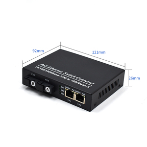 OEM ODM Gigabit 2-Port PoE Switch con 2 SC fibra interruttore per telecamera IP CCTV di rete Switch