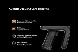 Long Range NFC HF 13.56 900Mhz Handheld <strong>Rfid</strong> <strong>UHF</strong> <strong>Reader</strong> Portable <strong>Rfid</strong> <strong>Reader</strong> Writer Laser Scanner Customizable Adaptive Machine