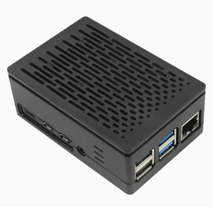 Raspberry Pi 4 case Generation 4B Estuche de disipación de calor con pantalla Raspberry Pi 3B +/4B Caja de disipación de calor de plástico ABS