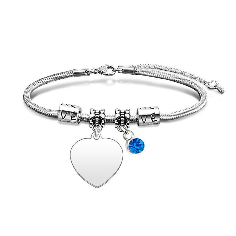 Corazón azul diamante plata