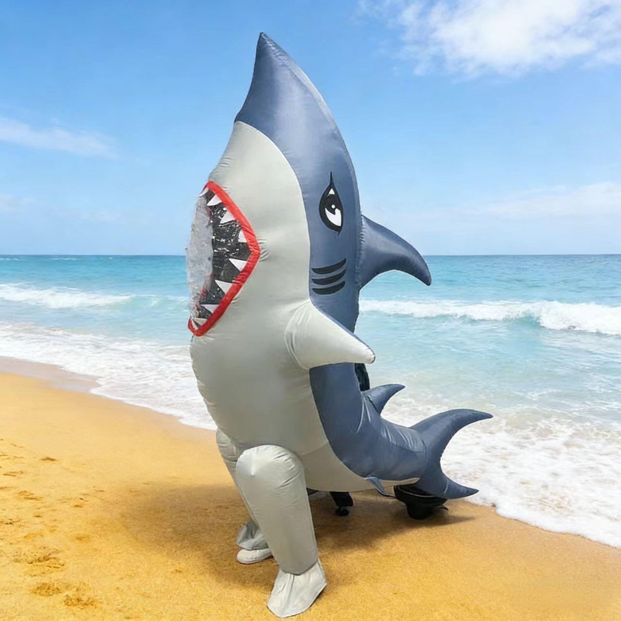 Tiburón blanco vertical - 150x190 cm