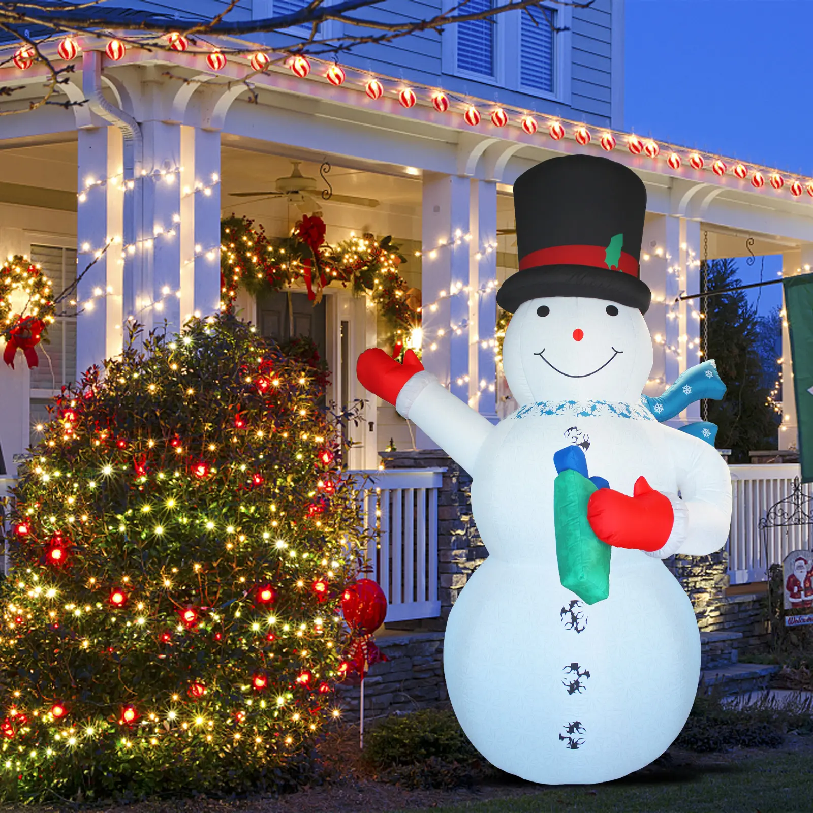 أحدث عيد الميلاد عطلة الزينة الحرارة التسامي الطباعة رجل ثلج قابل للنفخ زينة ل في الهواء الطلق ديكورات للباحة