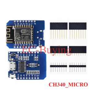 Scheda di sviluppo D1Mini CH340/FT232 ESP8266 Wireless Wifi NodeMcu Lua modulo TYPE-C/Micro interfaccia USB - Product Image 2