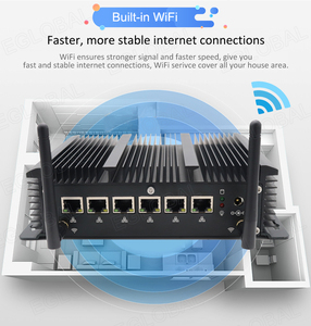 Eglobal 12th Gen I5 1235U I7 1255U Fanless Soft Router Mini PC 6x 2.5G LAN Firewall PC <strong>Computer</strong> HD Win11 Mini Industrial Host - Product Image 2