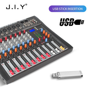 OEMプロフェッショナルコンソールMP3コンピューター入力内蔵99リバーブエフェクト8チャンネルプロフェッショナルオーディオミキサー - Product Image 5