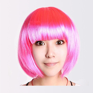 厂家直销高温纤维合成假发小直鲍勃皮克斯剪邦Cosplay假发厂家直销 - Product Image 5