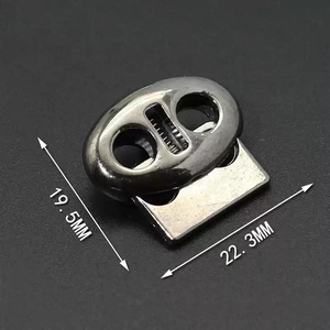 Adjustable Drawstring Cord Lock Zinc Alloy Metal <strong>String</strong> Stopper Toggle Stopper <strong>Elastic</strong> Toggle Clothes Buckle End Cord Plated - Product Image 2