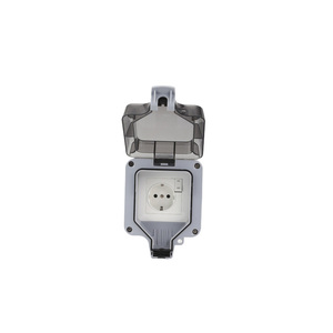 Factory Supply <strong>2way</strong> 16A German EU UK US <strong>Switch</strong> Box Outdoor Waterproof <strong>Switch</strong> Socket Box - Product Image 2