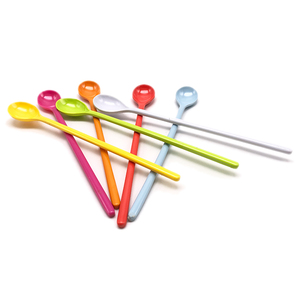 Bán Buôn Cấp Thực Phẩm Nhựa Đa Chức Năng Tráng Miệng Sữa Chua Tay Cầm Dài Cà Phê Đo Scoop Trà Muỗng Công Cụ Teaspoons - Product Image 1