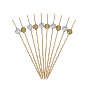 环保彩色珍珠圆形竹签，用于聚会 - Product Image 5