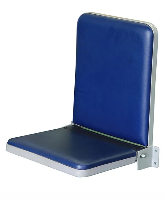 Asiento plegable de plástico de alta calidad con respaldo montado en la pared para casas con Motor/trenes/barco/coche de ambulancia/silla de guía de viaje de autobús