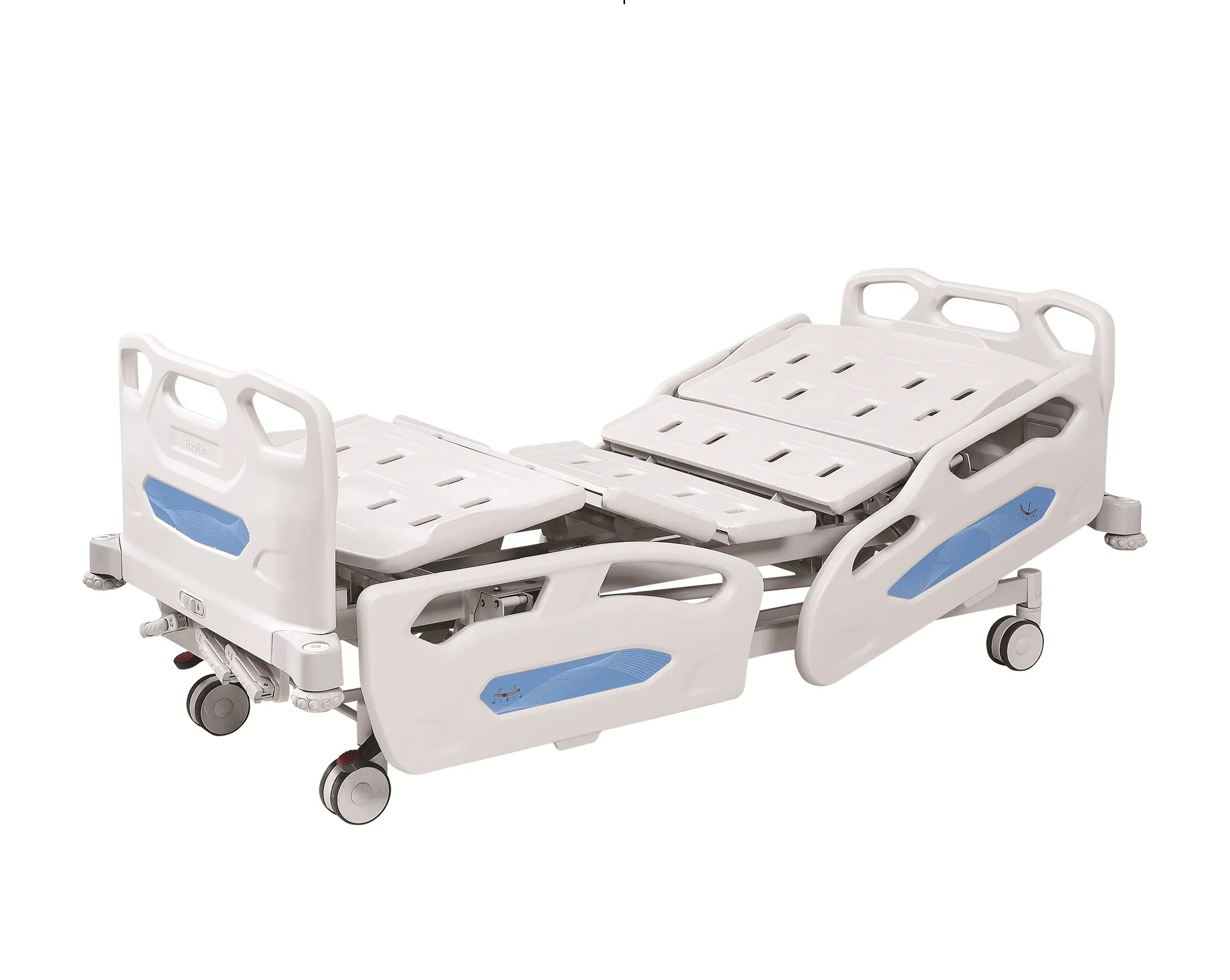 Cama de hospital de metal ajustable HH/con respaldo de 3 manivelas Cama médica manual portátil Garantía de 1 año para la venta