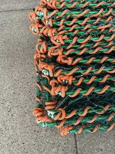 Lunga pieghevole Multi funzionale pesca gamberetti rete trappola di gamberi grandi gabbie per pesci con telaio 32*55CM