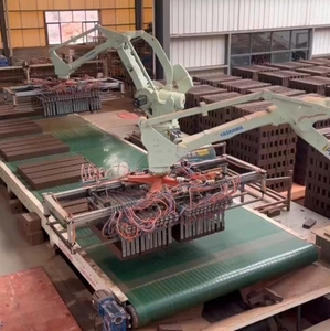 Máquina de fabricación automática Robot Sistema de apilamiento Buen precio Equipo seminuevo para máquina de cemento de arcilla Bomba PLC Produce cemento - Product Image 3