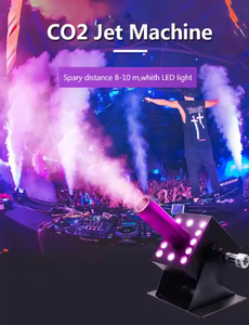 RGB LED DJ Stage Co2 Jet Maschine Digitale DMX-Steuerung 6 Kanäle CO2-LED-Kanone mit 6m Harz schlauch Einrohr-Bühnen effekt - Product Image 3