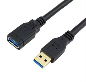 สายเคเบิลต่อขยาย USB 3.0 M/F สายมาตรฐาน Type A ชายกับหญิง สีดํา - Product Image 1