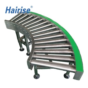 包装行业定制尺寸动力曲线滚筒输送机系统设计 - Product Image 1