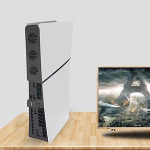 Ps5冷却ファンコンソール用リア冷却ファン9500RPMエアクーラー (3ファン付き) PSスリムコンソール冷却クーラーアクセサリー用速度 - Product Image 4