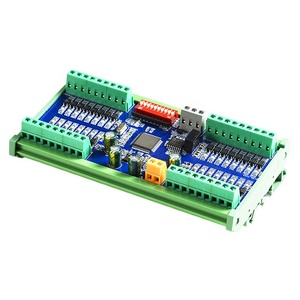 16通道RS485 Modbus RTU通信数字输入模块24VDC遥控灯大功率触点负载密封