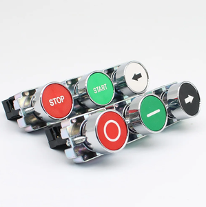 High Quality XB2 <strong>Button</strong> Switch Power Supply <strong>Start</strong> Stop Self Reset Point Move Round Flat Head Symbol Switch 22mm - Product Image 2