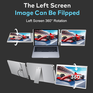安価なコンピュータモニターデュアルスクエアディスプレイ15.6インチ液晶画面ポータブルトリプルスクリーンエクステンダー用ラップトップ - Product Image 5