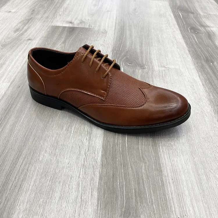 İngiliz tarzı bahar erkek moda ofis deri bağcıklı ayakkabı erkek resmi ayakkabı