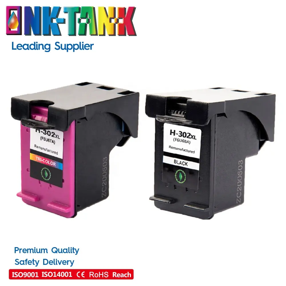 TINTE-TANK 302 XL 302XL Premium Schwarz Remanufactured Farbe Tinte Jet Patrone für HP302XL für HP DESKJET 1110 3630 5520 drucker