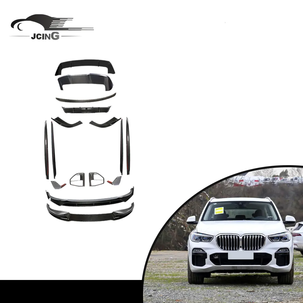 Özel moda araba modifikasyonu karbon fiber oto BMW için gövde kiti X5 M spor 2019-2020
