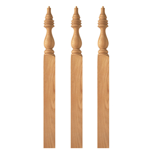 Poteau d'escalier en bois de chêne décoratif, poteau de balustrade classique, bois de chêne massif, en provenance du Vietnam - Product Image 3