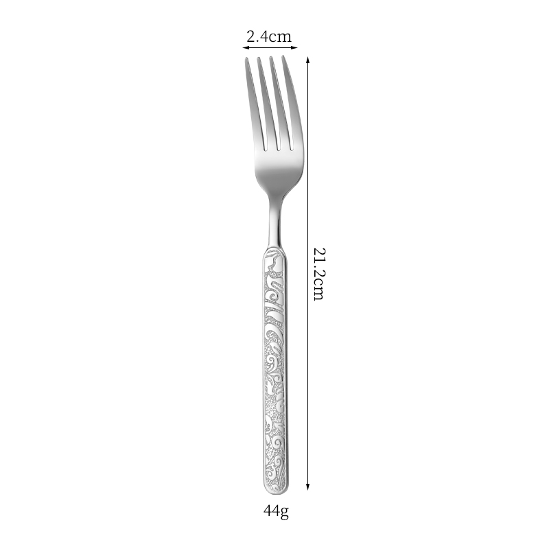Tenedor de plata