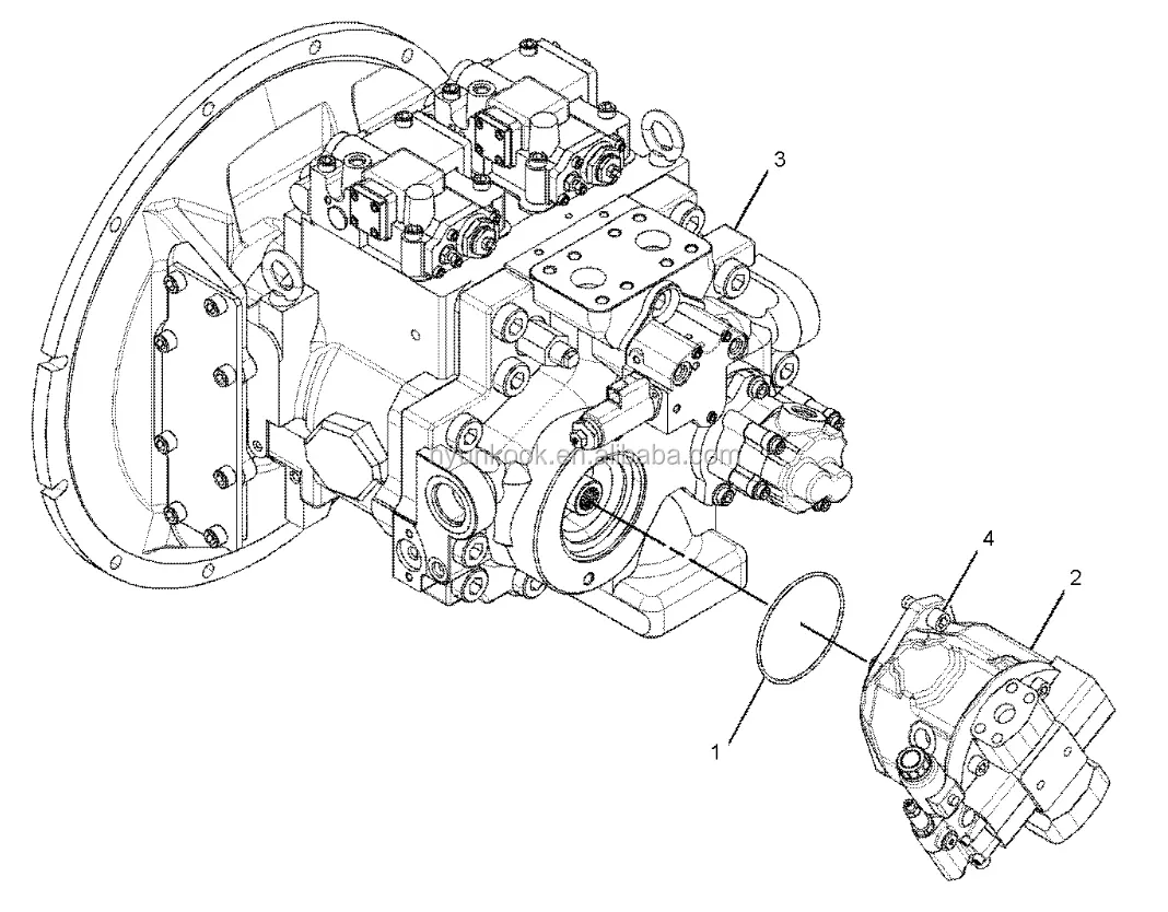 Principais peças da bomba hidráulica 336d 345c, velocidades da bomba 374 424b d5c 910, bomba de óleo hidráulica