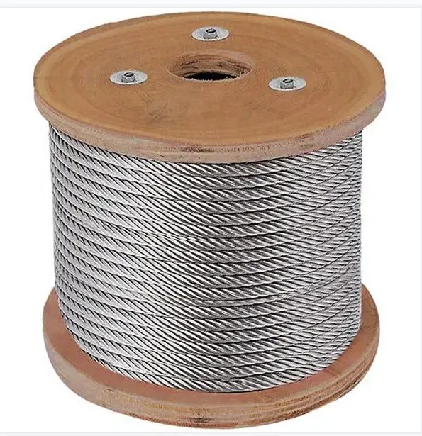 Cuerda de alambre de acero inoxidable, 316, 304, 6x19, 14mm, 16mm, 24mm
