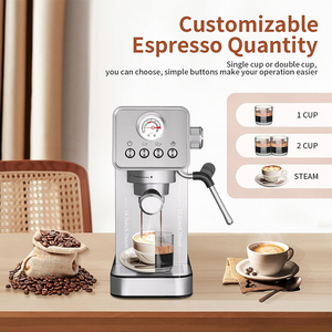 Macchina da caffè Espresso professionale da 9 Bar per casa e ufficio-macchina per caffè Espresso con leva manuale italiana con Touch Screen - Product Image 4