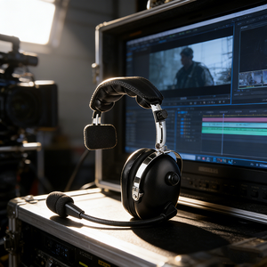 Retevis EHK005 Single Ear Headset With Microphone Custom Logo Noise Cancelling <strong>Intercom</strong> Accessory - Product Image 3