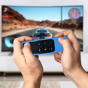 Factory Wholesale Anti-Fall Washable Half-Cover Seven Color Options Silicone <strong>TV</strong> Case for <strong>Apple</strong> TV4 Remote Control Protection - Product Image 6