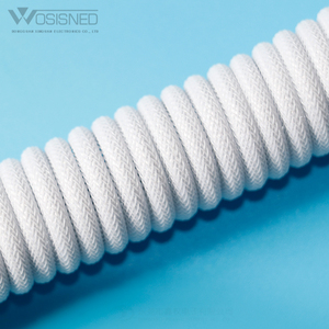 WOSISNED Direct Factory Price Coil Usb Data Type C Braid Spring Coiled Cable With Aviator Connector Nylon - Product Image 2