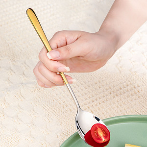 Sanosh thanh lịch Hàn Quốc phong cách 304 thép không gỉ muỗng cho nhà hàng khách sạn sử dụng nhà - Product Image 3