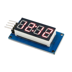 <strong>TM1637</strong> 4 Bits Digital LED Display Module For 7 Segment 0.36Inch Clock RED Anode Tube Four Serial Driver Board Pack - Product Image 1