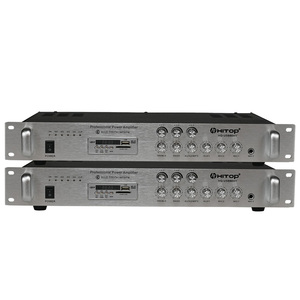 80W for Bluetooth Power Amplifier USB SD AUX <strong>Inputs</strong> FM MP3 <strong>Source</strong> Mixer Receiver Metal Shell for Conference Background Music WiF - Product Image 1