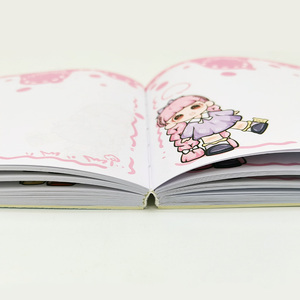 Pretty Composition Custom Cheap <strong>Colorful</strong> Hardcover Cartoon Handbook Custom Printed Notepads Professional Journal Handbook Plain - Product Image 5