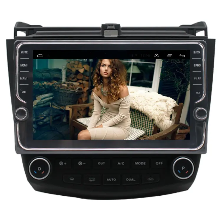 شاشة لمس اندرويد راديو ستيريو بالسيارة فيديو مشغل وسائط متعددة مع GPS والملاحة تنطبق على هوندا أكورد 7 سنتيمتر UC CL 2005 - 2008