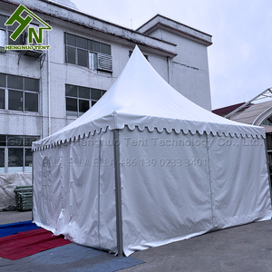 高ピークテント5x5m 6x6mパゴダキャノピーガゼボ防水PVC壁付き