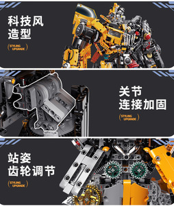 KBOX V5007 Bombus Optimused Robô abelhas Moc Mech Técnico 10338 Tijolos Building Blocks Modelo Brinquedos Presentes Transformação 10302