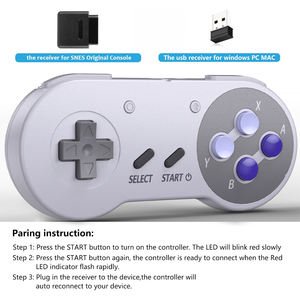 닌텐도 스위치 <span class=keywords><strong>2</strong></span> PC 윈도우 라즈베리 파이 MAC 오리지널 SNES에 대 한 SNES + USB 어댑터와 2PCS 무선 <span class=keywords><strong>2</strong></span>.4G SNES 컨트롤러 - Product Image 5