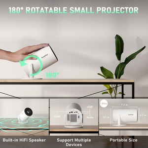 HY300 Pro Smart Home Projetor Portátil 4K Mini <span class=keywords><strong>Android</strong></span> <span class=keywords><strong>Pico</strong></span> Características Lâmpada LED/LCD para uso ao ar livre/Cinema 720p