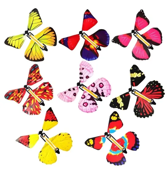 2024 regalos de promoción de fiestas mariposas decorativas juguetes sorpresa para niños juguetes antiestrés caliente móvil hada mágica mariposa en el libro