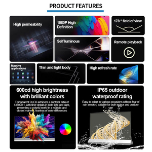 Прозрачные 55-дюймовые дисплеи OLED для лифтов, розничные магазины, Обучающие интеллектуальные ЖК-сенсорные экраны для видео - Product Image 5
